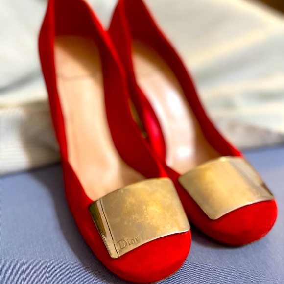 100% authentic DIOR red heels with mirror accents - Picture 4 of 4